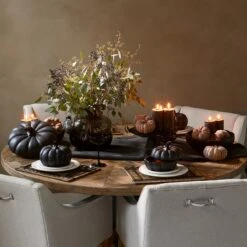 Riviera Maison Voorraadpot Met Deksel - Pumpkin Decoration Bowl - Zwart - Maat XL -Serviesselectie Winkel 1200x1200 547