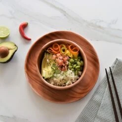 Khaya - Houten Kom Ø15 Cm - Voor Ontbijt, Soep & Matcha Thee - Duurzaam - Vegan -Serviesselectie Winkel 1200x1200 549