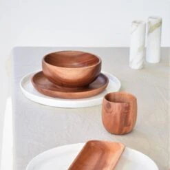 Khaya - Houten Kom Ø15 Cm - Voor Ontbijt, Soep & Matcha Thee - Duurzaam - Vegan -Serviesselectie Winkel 1200x1200 551