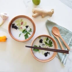 Khaya - Houten Kom Ø15 Cm - Voor Ontbijt, Soep & Matcha Thee - Duurzaam - Vegan -Serviesselectie Winkel 1200x1200 553