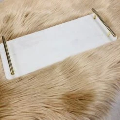 Cosy&Trendy Marmeren Dienblad Met Gouden Handvaten - 40 X 14 Cm -Serviesselectie Winkel 1200x1200 586