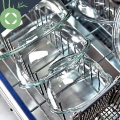 Klarstein Glazen Serveerschaal Met Bamboe Deksel - Afwasmachinebestendig - Veelzijdig Inzetbaar -Serviesselectie Winkel 1200x1200 588