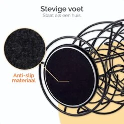 Goliving Eierrek - Eierhouder - Eiermand - Eieren Bewaren - Draaibaar - Ruimtebesparend - RVS - Zwart 15 Goliving Eierrek - Eierhouder - Eiermand - Eieren Bewaren - Draaibaar - Ruimtebesparend - RVS - Zwart -Serviesselectie Winkel 1200x1200 600