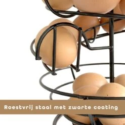 Eiermand – Eierrek – Eierhouder – Eieren – Zwart - Pasen - Tot 40 Eieren - 360° - BAULK® -Serviesselectie Winkel 1200x1200 628