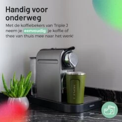 Triple J® Koffiebeker To Go - Thermosbeker - BPA & Lekvrij - 380ml - Groen -Serviesselectie Winkel 1200x1200 646
