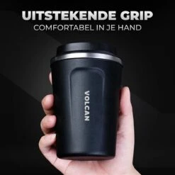 Volcan RVS Koffiebeker To Go - Thermosbeker - Theebeker - Coffee - Zwart 19 Volcan RVS Koffiebeker To Go - Thermosbeker - Theebeker - Coffee - Zwart -Serviesselectie Winkel 1200x1200 659
