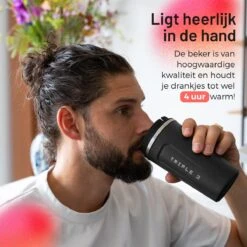 Triple J® Koffiebeker To Go - Thermosbeker - BPA & Lekvrij - 510ml - Zwart 11 Triple J® Koffiebeker To Go - Thermosbeker - BPA & Lekvrij - 510ml - Zwart -Serviesselectie Winkel 1200x1200 692