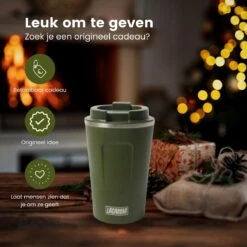 LaCardia Koffiebeker To Go Premium Groen – Thermosbeker – Theebeker – 380ML – Herbruikbaar -Serviesselectie Winkel 1200x1200 715