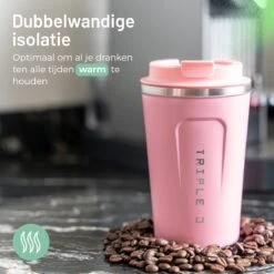 Triple J® Koffiebeker To Go - Thermosbeker - BPA & Lekvrij - 380ml - Roze 12 Triple J® Koffiebeker To Go - Thermosbeker - BPA & Lekvrij - 380ml - Roze -Serviesselectie Winkel 1200x1200 722