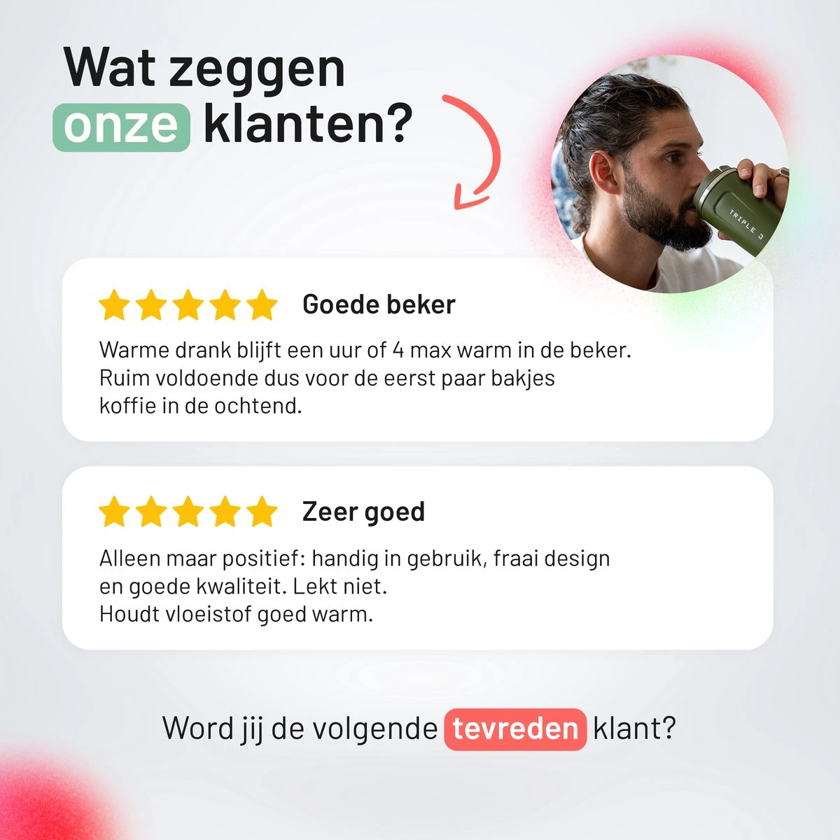 Triple J® Koffiebeker To Go - Thermosbeker - BPA & Lekvrij - 380ml - Zwart 7 Triple J® Koffiebeker To Go - Thermosbeker - BPA & Lekvrij - 380ml - Zwart - Afbeelding 7