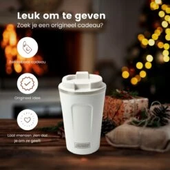 LaCardia Koffiebeker To Go Premium Wit – Thermosbeker – Theebeker – 380ML – Herbruikbaar 19 LaCardia Koffiebeker To Go Premium Wit – Thermosbeker – Theebeker – 380ML – Herbruikbaar -Serviesselectie Winkel 1200x1200 770
