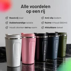 Triple J® Koffiebeker To Go - Thermosbeker - BPA & Lekvrij - 510ml - Roze 15 Triple J® Koffiebeker To Go - Thermosbeker - BPA & Lekvrij - 510ml - Roze -Serviesselectie Winkel 1200x1200 779