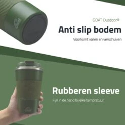 GOAT Outdoor RVS Koffiebeker To Go - Thermosbeker - Theebeker - Reisbeker - Lekvrij - 380ml - Groen 10 GOAT Outdoor RVS Koffiebeker To Go - Thermosbeker - Theebeker - Reisbeker - Lekvrij - 380ml - Groen -Serviesselectie Winkel 1200x1200 801