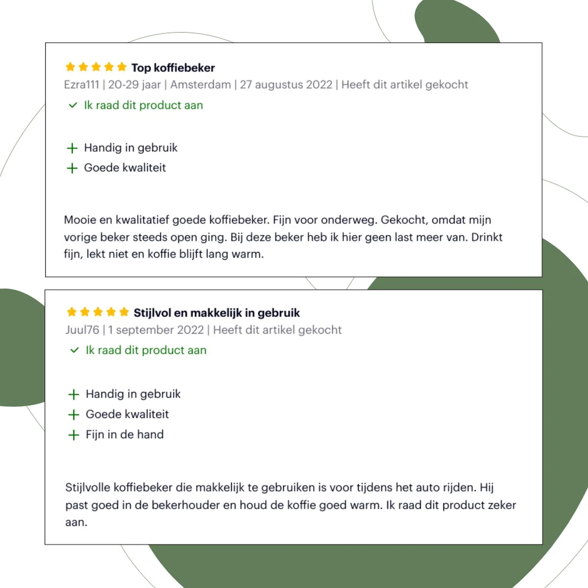 GOAT Outdoor RVS Koffiebeker To Go - Thermosbeker - Theebeker - Reisbeker - Lekvrij - 380ml - Groen 8 GOAT Outdoor RVS Koffiebeker To Go - Thermosbeker - Theebeker - Reisbeker - Lekvrij - 380ml - Groen - Afbeelding 8