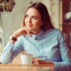 Drinkbeker Wit - Koffiebeker - Kartonnen Beker - 265ml - 100 Stuks - Wegwerpbeker - Papieren Beker - To-Go -Serviesselectie Winkel 1200x1200 831