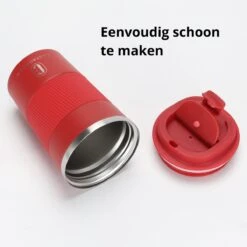 Castagnola Design RVS Koffiebeker To Go - Rood - 380ml - Thermosbeker - Theebeker -Serviesselectie Winkel 1200x1200 845