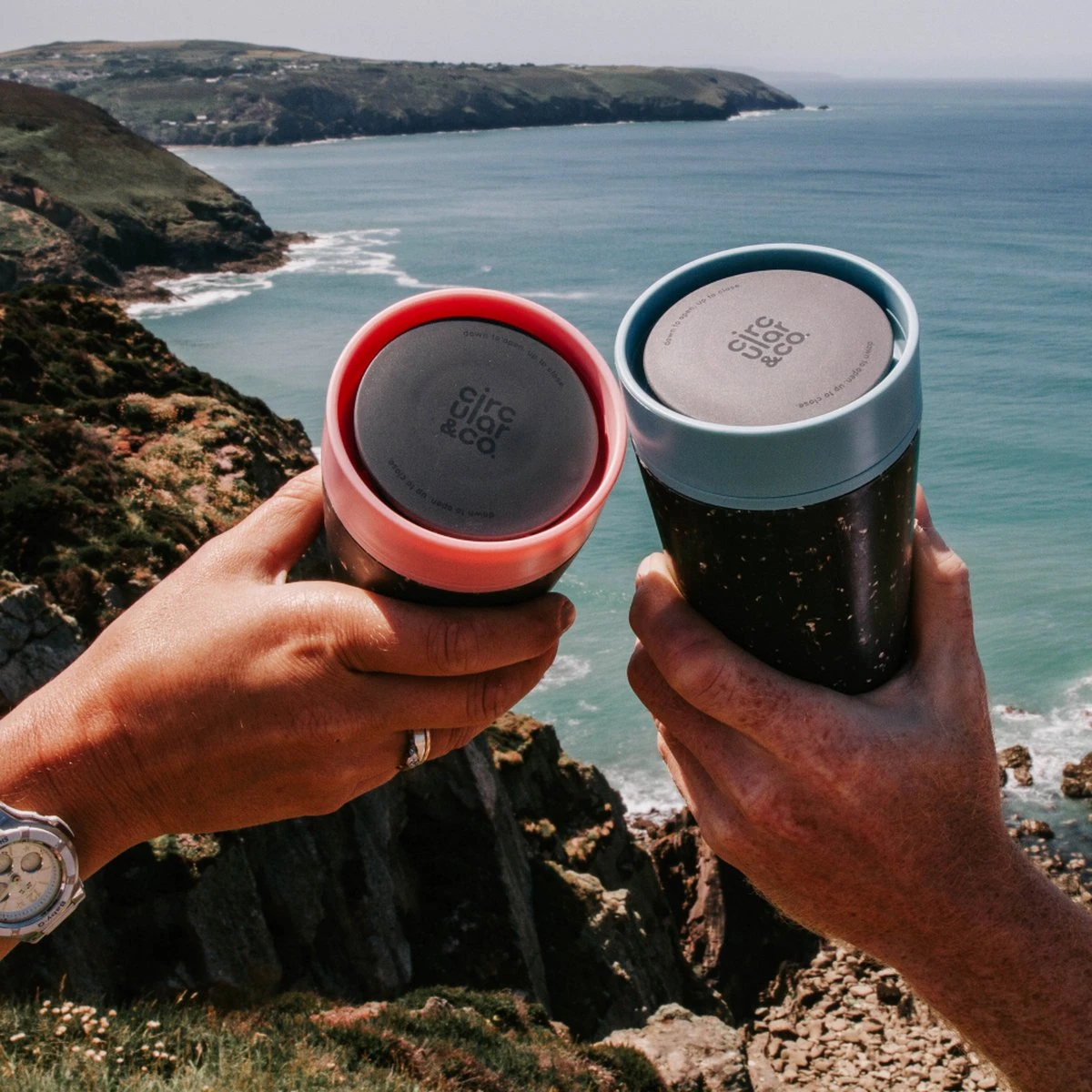 Circular&Co. Herbruikbare To Go Koffiebeker (rCUP) Crème/groen 12oz/340ml 10 Circular&Co. Herbruikbare To Go Koffiebeker (rCUP) Crème/groen 12oz/340ml - Afbeelding 10