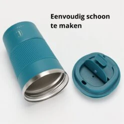 Castagnola Design RVS Koffiebeker To Go - Blauw - 380ml - Thermosbeker - Theebeker -Serviesselectie Winkel 1200x1200 883