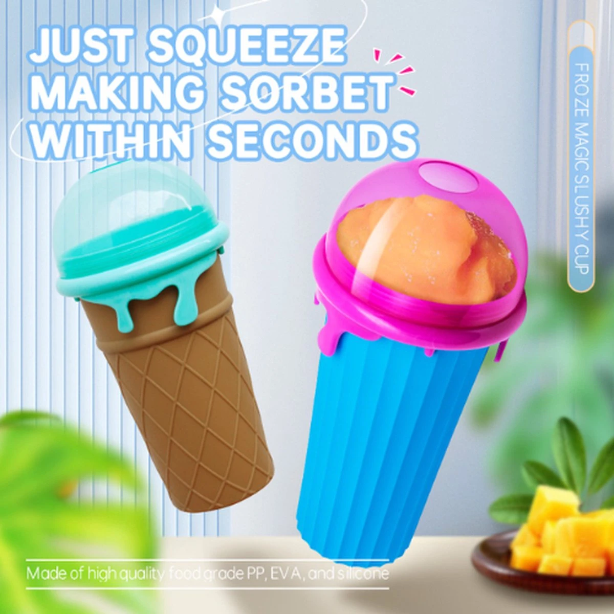 Frozen Magic Slushy Maker - Slush Puppy Maker - IJscrusher - Slush Puppy Beker - Slushy Puppy Maker - Slush Puppy Machine - Slush Maker - Slushy Cup - Tiktok - Bruin 4 Frozen Magic Slushy Maker - Slush Puppy Maker - IJscrusher - Slush Puppy Beker - Slushy Puppy Maker - Slush Puppy Machine - Slush Maker - Slushy Cup - Tiktok - Bruin - Afbeelding 4