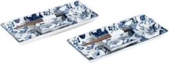 Tokyo Design Studio Flora Japonica Sushi Plate Set W/Giftbox And Chop 4pcs -Serviesselectie Winkel 1200x445