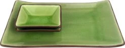 Sushi Servies Set 2 Personen | Groen | Luxe Sushi Servies | Handgemaakt | Sushi Bord En Schaaltjes | 2 Paar Chopsticks | Japanse Kwaliteit | Kirin Gumi Fine Collection | Keramiek | Vaatwasser Bestendig | 5-delig -Serviesselectie Winkel 1200x462