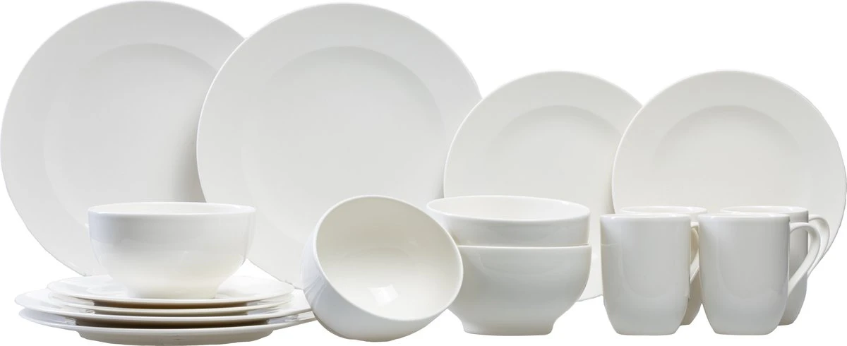 Villeroy & Boch For Me Starter Set - 4 Personen - Porselein 1 Villeroy & Boch For Me Starter Set - 4 Personen - Porselein