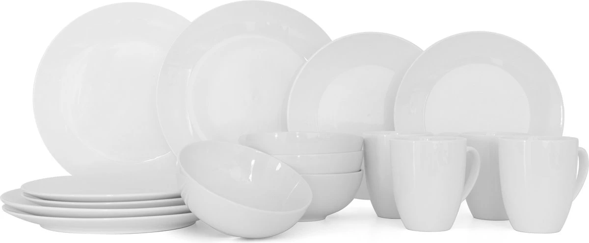 Jay Hill Serviesset Saba - New Bone Porselein 16-Delig 1 Jay Hill Serviesset Saba - New Bone Porselein 16-Delig