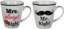 Out Of The Blue Mr. & Mrs. Right Bekers - Beker - 2 Stuks -Serviesselectie Winkel 1200x551 1