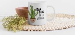 Mok - Koffiemok - Spreuken - Quote - 'Kak Dus Dat Je Weggaat' - Baan - Mokken - 350 ML - Beker - Koffiemokken - Theemok - Mok Met Tekst 8 Mok - Koffiemok - Spreuken - Quote - 'Kak Dus Dat Je Weggaat' - Baan - Mokken - 350 ML - Beker - Koffiemokken - Theemok - Mok Met Tekst -Serviesselectie Winkel 1200x557 1