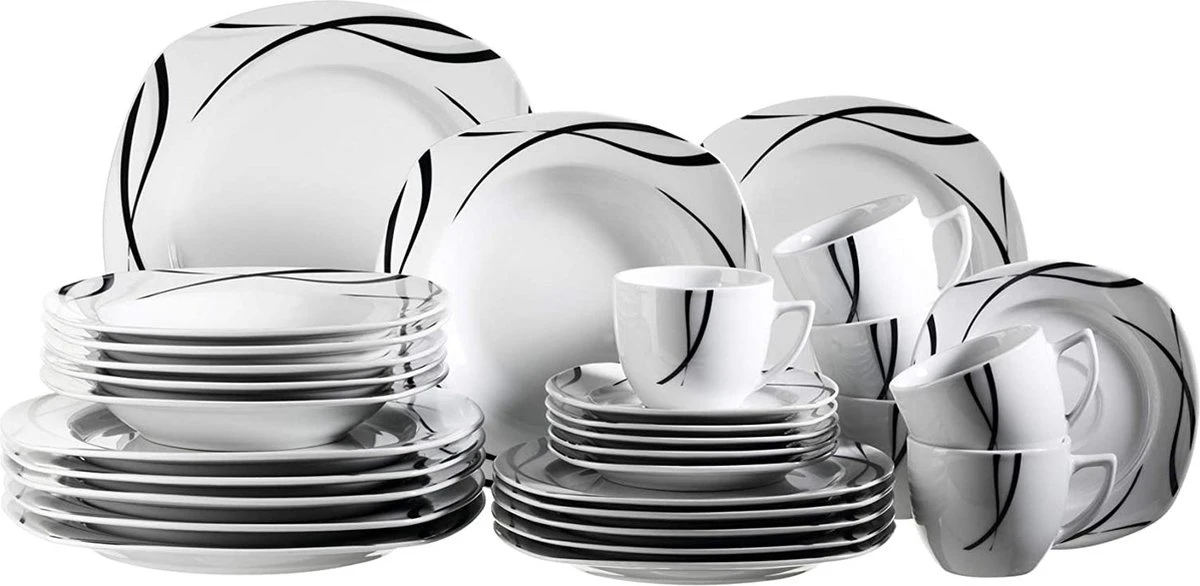 Merkloos 30-delige Combiset Voor 6 Personen 1 Merkloos 30-delige Combiset Voor 6 Personen