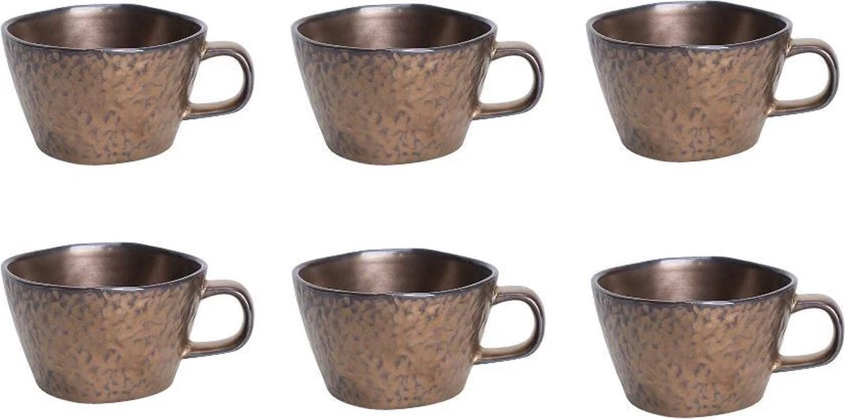 Cosy & Trendy Copernico Koffiekopjes - 19 Cl - 6 Stuks - Vaatwasserbestendig 1 Cosy & Trendy Copernico Koffiekopjes - 19 Cl - 6 Stuks - Vaatwasserbestendig
