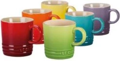 Le Creuset Set Van 6 Mokken 350 Ml Regenboog Kleuren -Serviesselectie Winkel 1200x605 1
