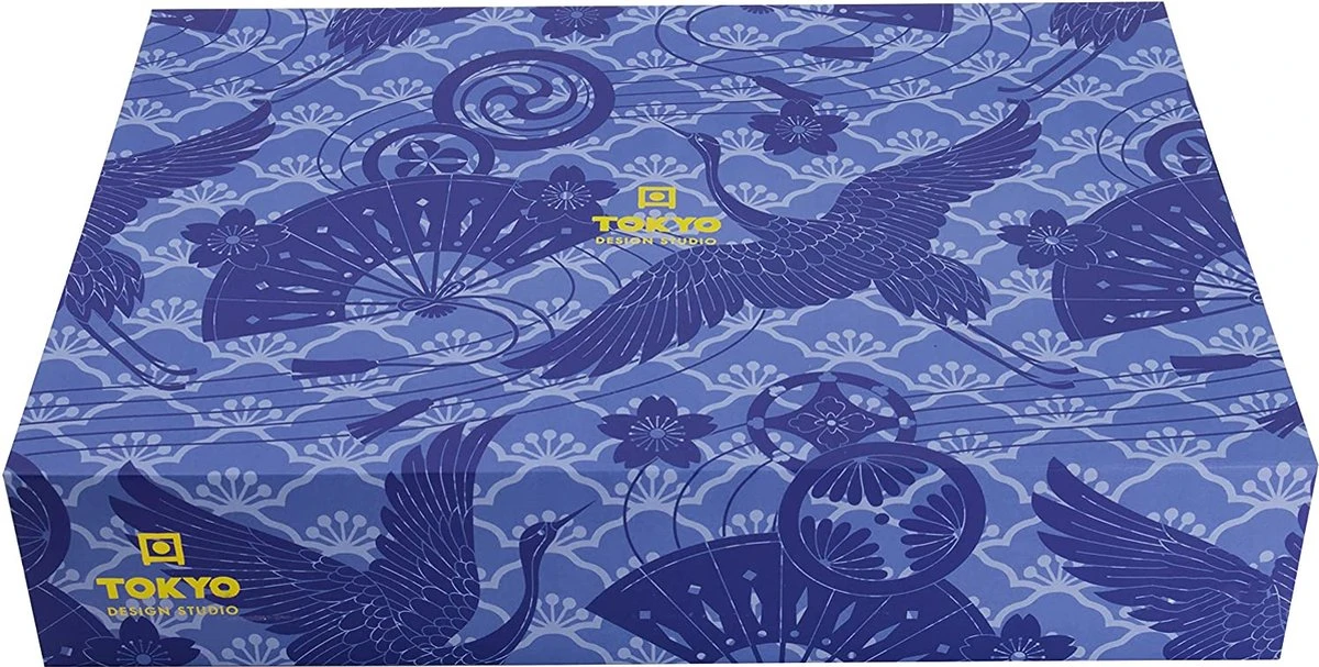 Tokyo Design Studio Glassy Blue Sushi Servies - 8 Delig - 2 Persoons 6 Tokyo Design Studio Glassy Blue Sushi Servies - 8 Delig - 2 Persoons - Afbeelding 6