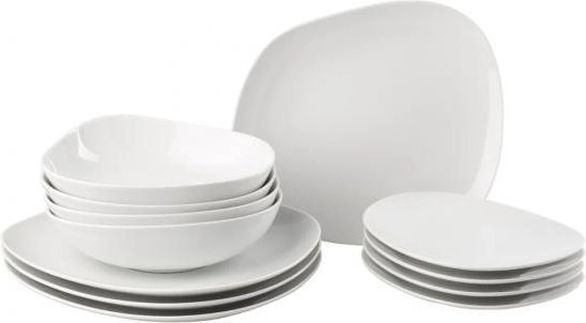 LIKE BY VILLEROY & BOCH - Organic White - Serviesset 12-dlg 1 LIKE BY VILLEROY & BOCH - Organic White - Serviesset 12-dlg