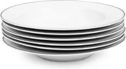 Serviesset Bordenset 6 Persoons 18 Delig - Wit Met Zwart Randje 7 Serviesset Bordenset 6 Persoons 18 Delig - Wit Met Zwart Randje -Serviesselectie Winkel 1200x662