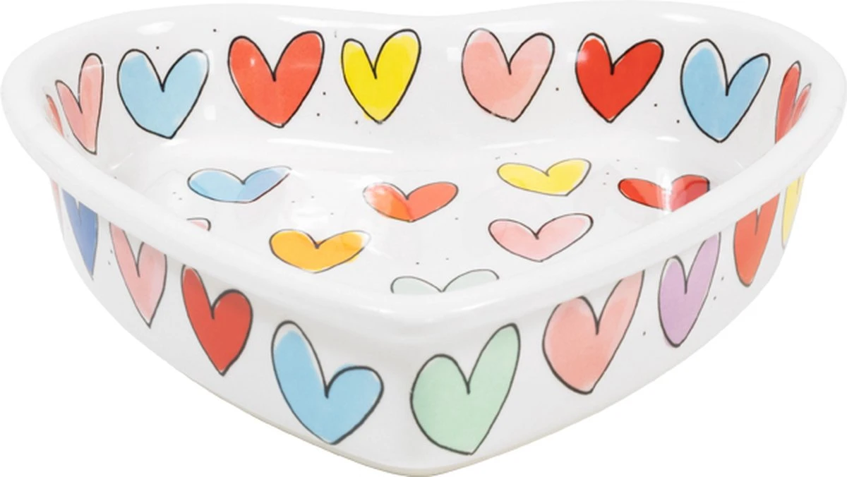 Blond Amsterdam, Even Bijkletsen: Hartvormige Schaal ø22CM 2 Blond Amsterdam, Even Bijkletsen: Hartvormige Schaal ø22CM - Afbeelding 2