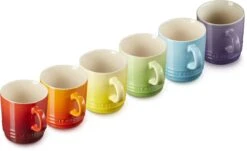 Le Creuset Set Van 6 Koffiebekers 200 Ml Regenboog Kleuren -Serviesselectie Winkel 1200x735