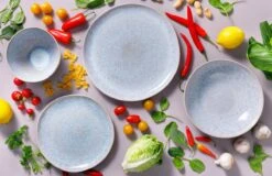 Palmer Serviesset Light Blue Sea Stoneware 6-persoons 24-delig Blauw -Serviesselectie Winkel 1200x776