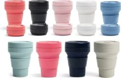 Koffiebeker - Reisbeker - Siliconen Beker - Opvouwbaar - Zwart - Drinkbeker - To Go -Serviesselectie Winkel 1200x777 2