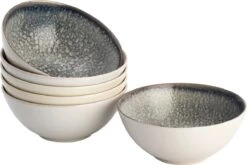 Lite-Body Kom Hermes - 500ml - Set Van 6 - Grijs Relief