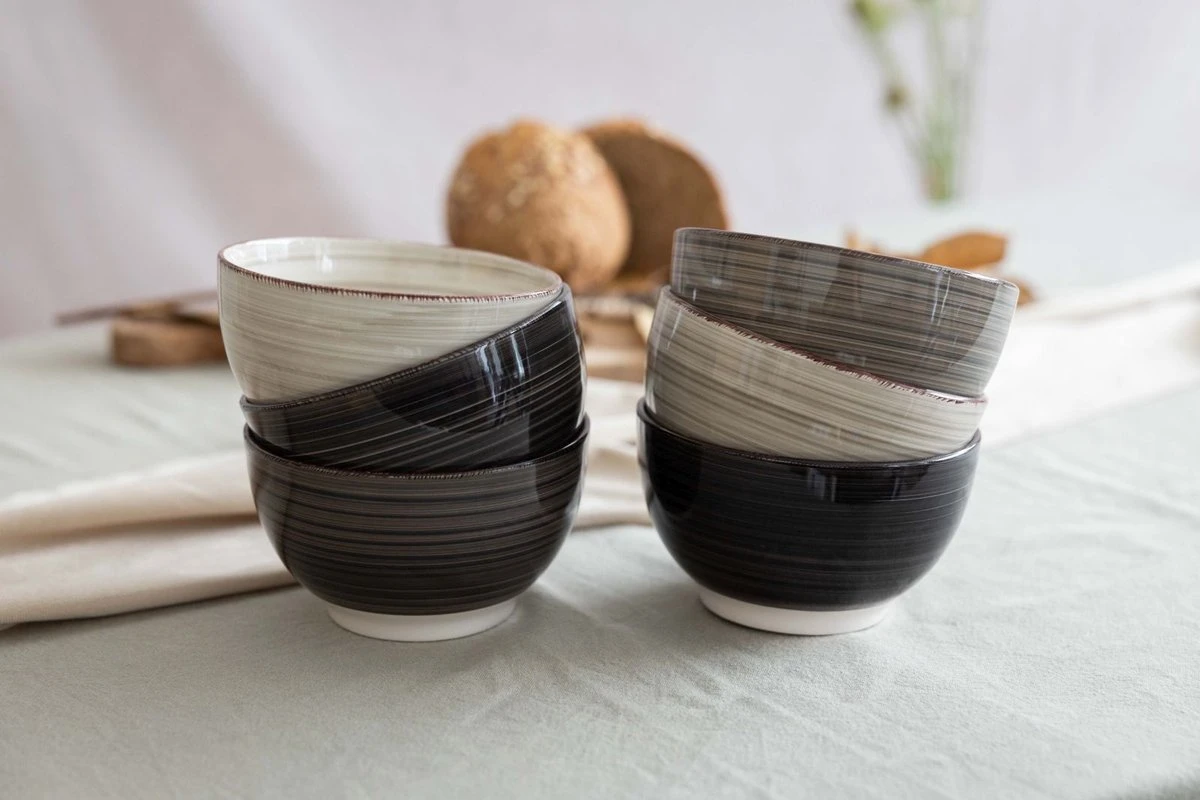 Studio Tavola Kommen Vintage Loft ø 14 Cm - 6 Stuks 4 Studio Tavola Kommen Vintage Loft ø 14 Cm - 6 Stuks - Afbeelding 4