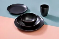 Mammoet Serviesset Moon Stoneware 6-persoons 24-delig Zwart -Serviesselectie Winkel 1200x800 44