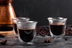 Dubbelwandige ESPRESSO Glazen Van Borosilicaat - Warme En Koude Dranken Kopjes - 70 ML - Set Van 6 -Serviesselectie Winkel 1200x800 99