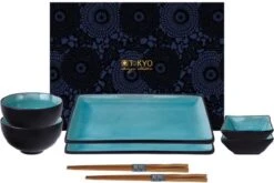 Tokyo Design Studio Glassy Turquoise Sushi Servies - 8 Delig - 2 Persoons -Serviesselectie Winkel 1200x801