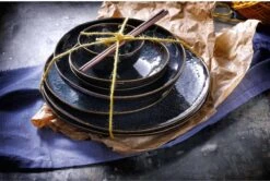 Palmer Serviesset Eccentric Stoneware 6-persoons 24-delig Blauw -Serviesselectie Winkel 1200x807