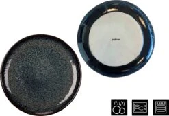 Palmer Serviesset Eccentric Stoneware 6-persoons 24-delig Blauw -Serviesselectie Winkel 1200x822