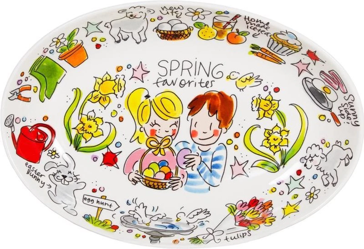 Blond Amsterdam Pasen Snackschaal - Spring Favorites - Ø28,5 Cm 1 Blond Amsterdam Pasen Snackschaal - Spring Favorites - Ø28,5 Cm