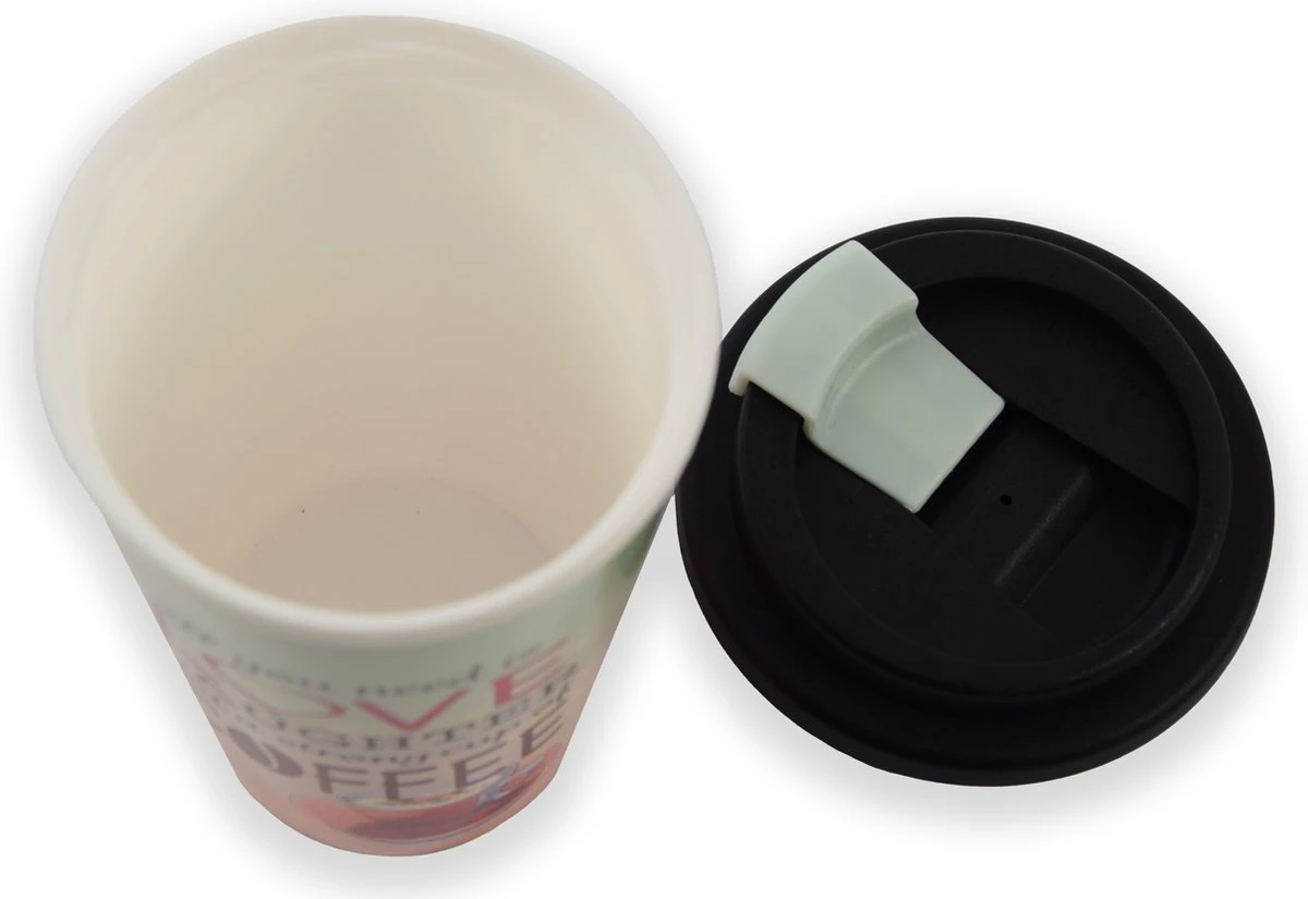 Travel Mug - 450 Ml - Koffiebeker To Go - Mok Koffie Of Thee Reisbeker, Koffiebeker - Coffee To Go Beker - CRUISING TRAVEL MUG - To-Go Beker All You Need Is Love Kleine Formaat 3 Travel Mug - 450 Ml - Koffiebeker To Go - Mok Koffie Of Thee Reisbeker, Koffiebeker - Coffee To Go Beker - CRUISING TRAVEL MUG - To-Go Beker All You Need Is Love Kleine Formaat - Afbeelding 3