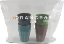 Orange85 Cappuccino Mokken - Latte Macchiato Glazen - 330 Ml - Hittebestendig - Set Van 4 - Porselein - Multicolor - Cappuccino Glazen - Cappuccino Kopjes -Serviesselectie Winkel 1200x828 3