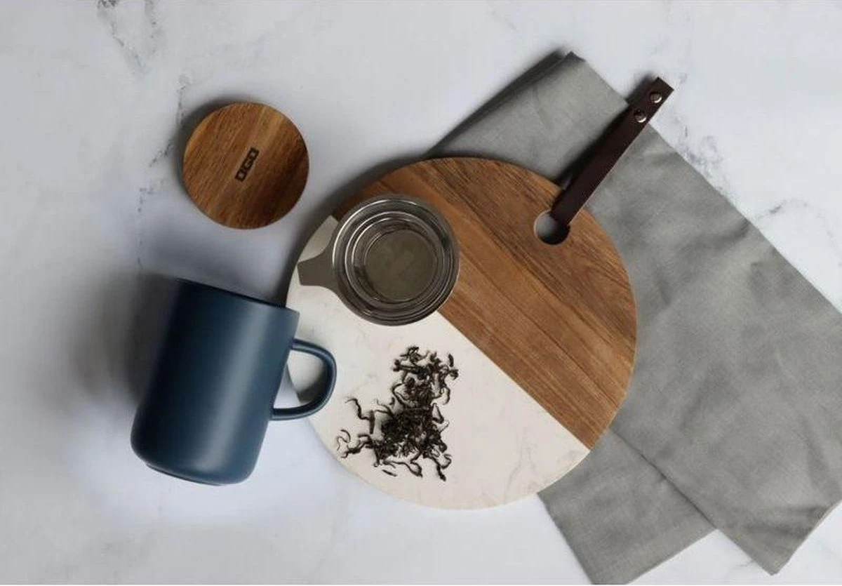 OGO Living - Theemok Met Zeef En Deksel - Blauw 475 Ml 4 OGO Living - Theemok Met Zeef En Deksel - Blauw 475 Ml - Afbeelding 4